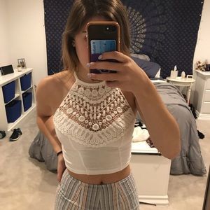 Forever 21 lace crop top